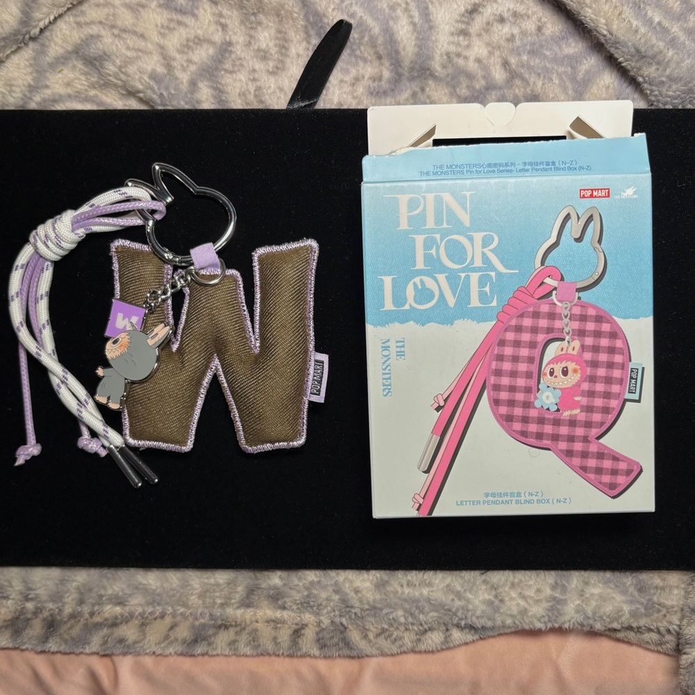 Pin for Love pendant Letter W keychain